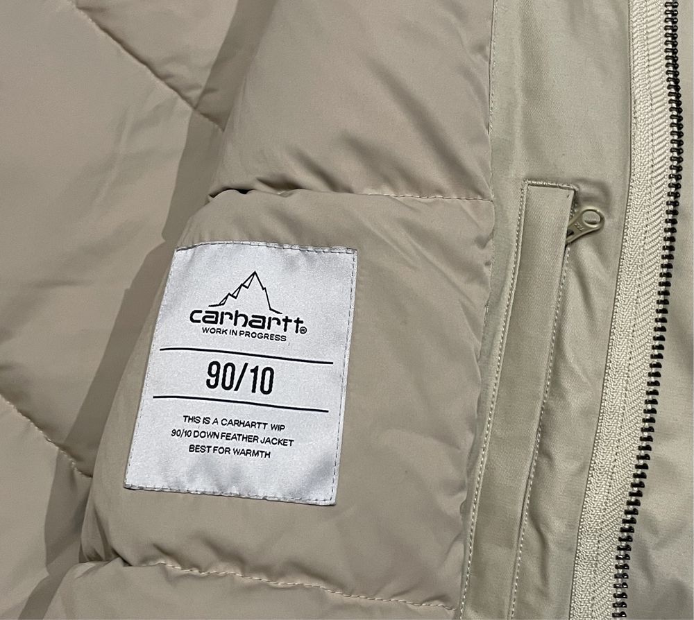 Męska Kurtka Puchowa CARHARTT APEX PARKA Naturalny Puch roz L