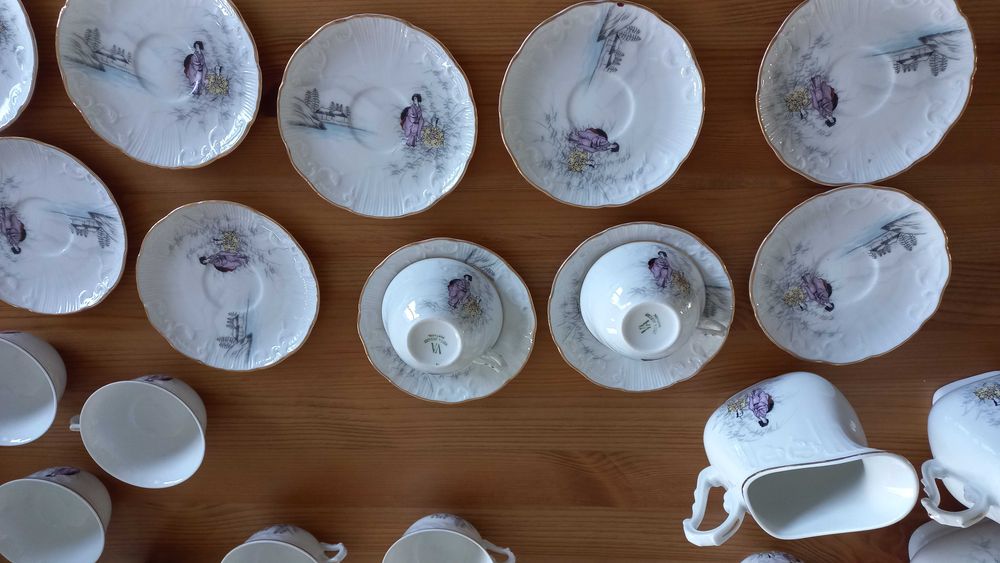 Serviço cafe antigo, vista alegre