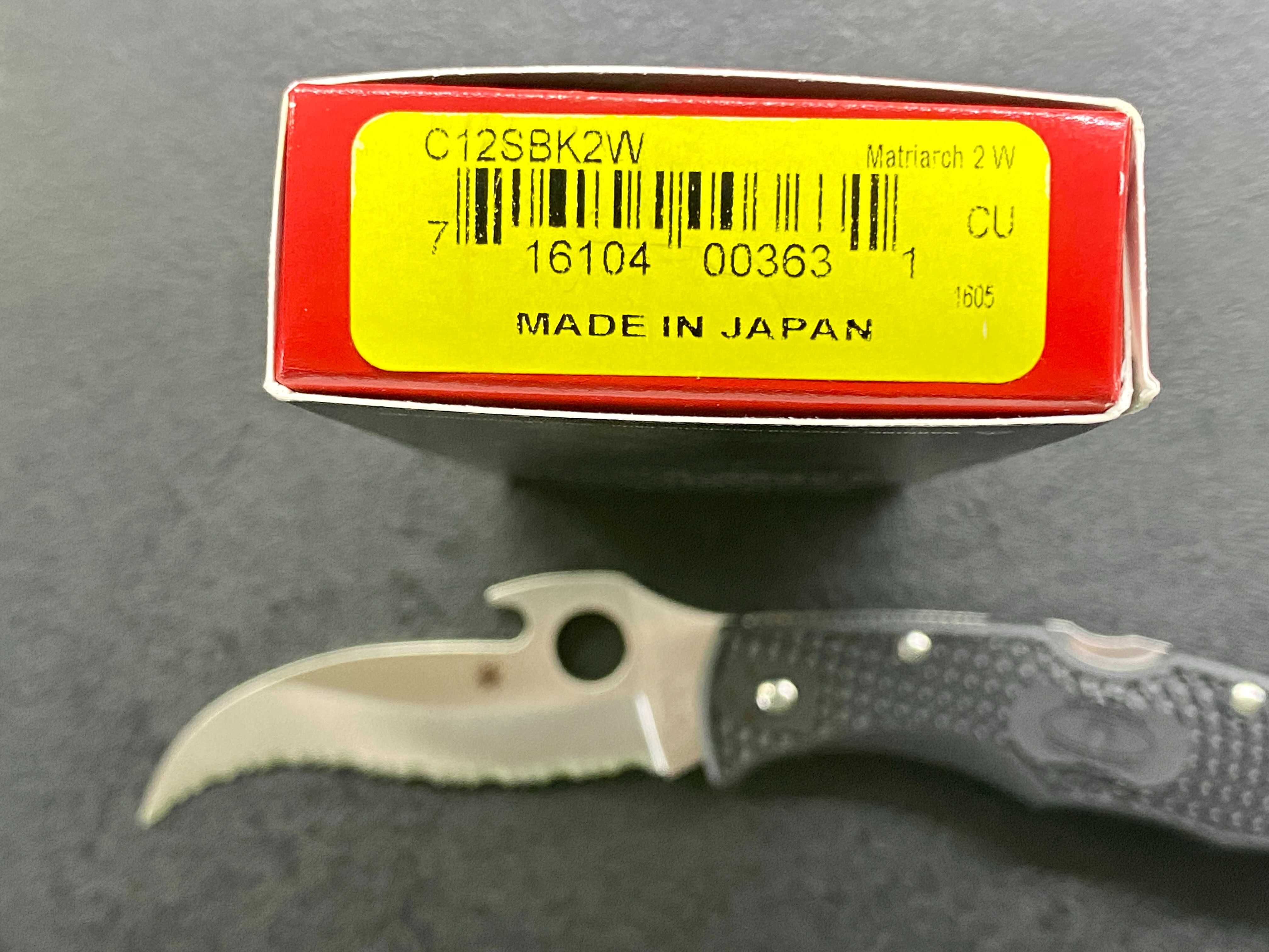 Нож Spyderco Matriarch 2 Emerson C12SBBK2W, Japan