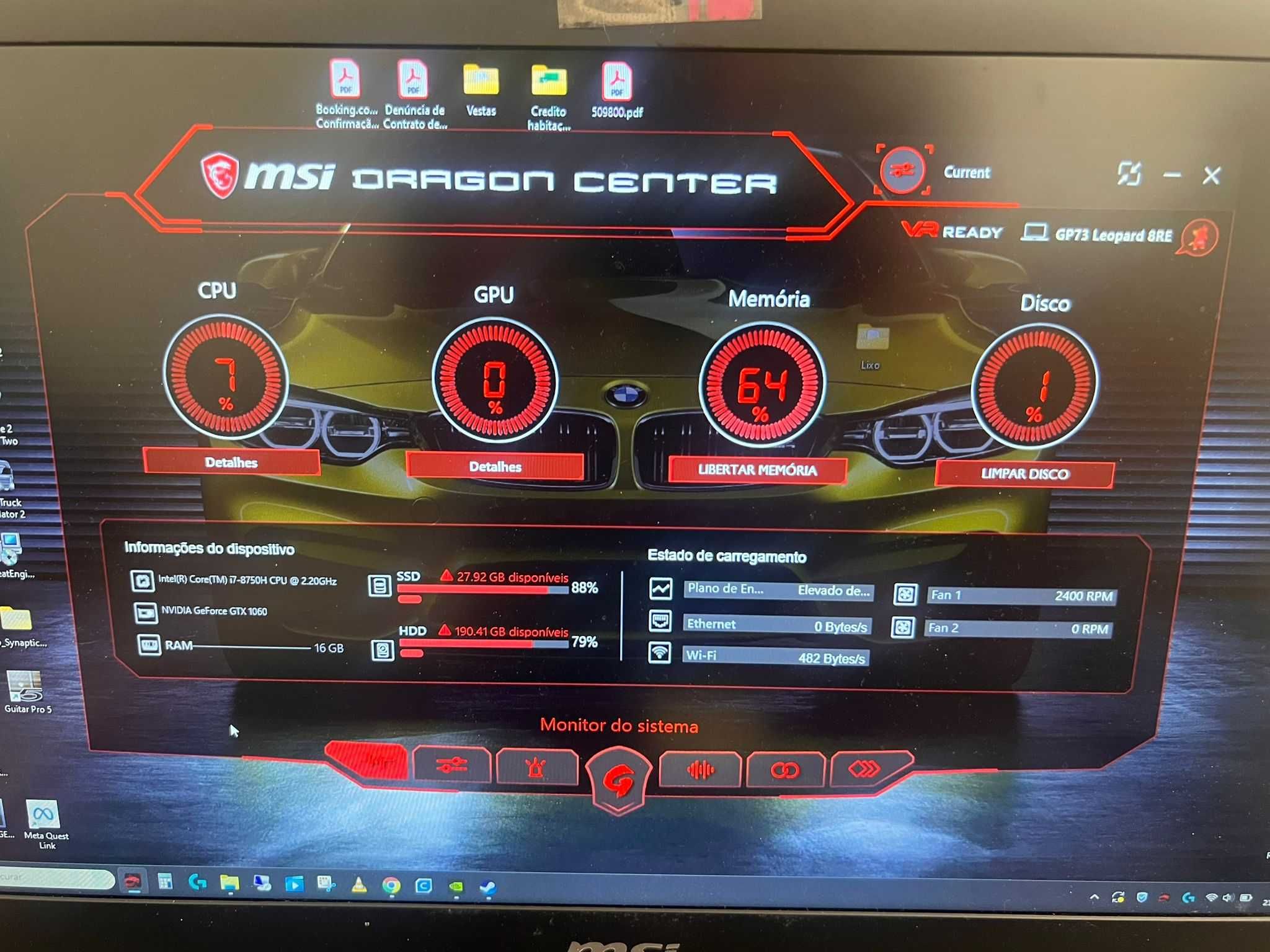 portatil MSI GP 73 Leopard 8RE