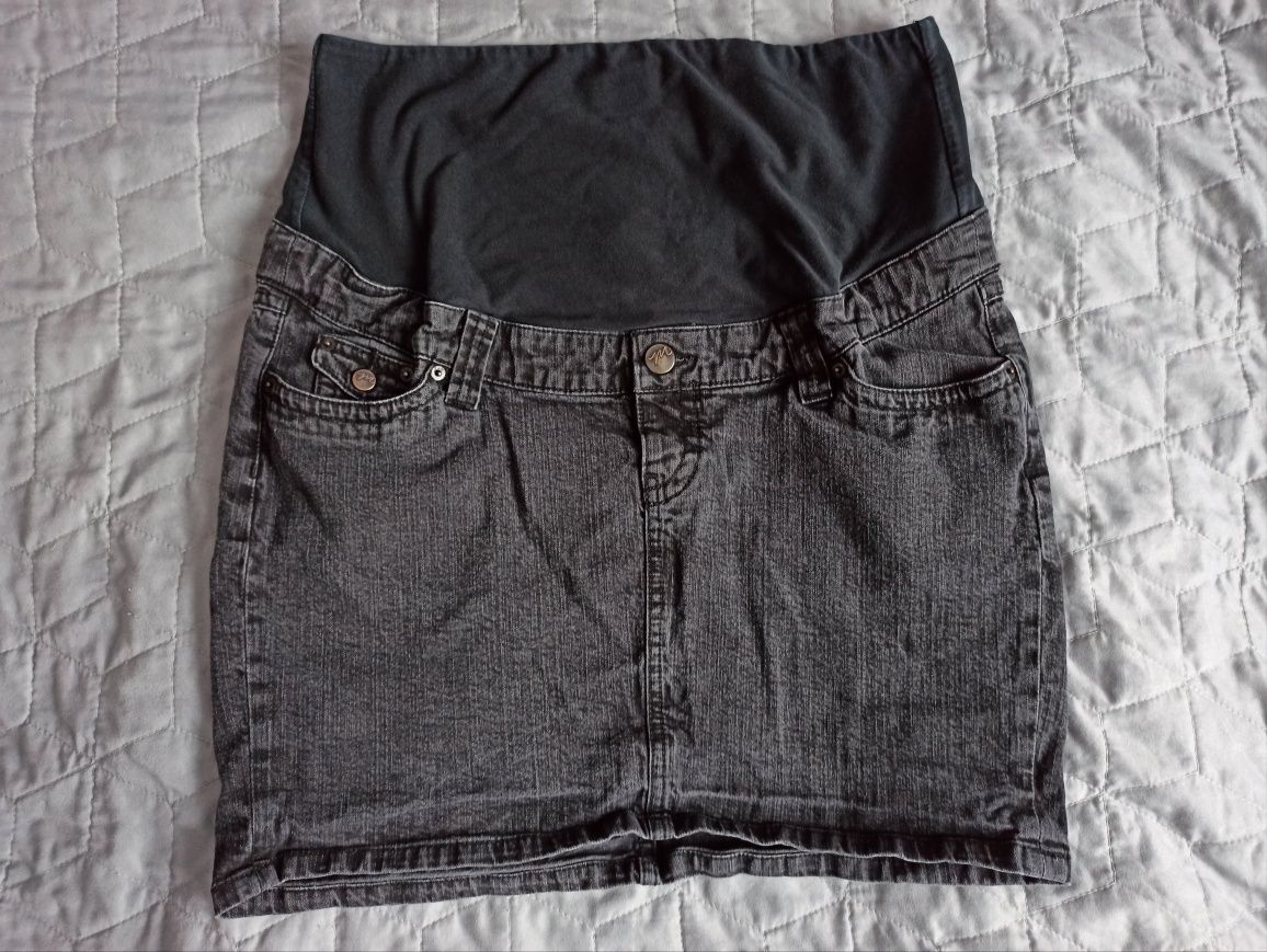 Jeansowa spódnica ciążowa H&M