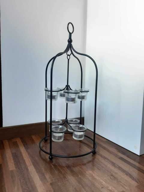 Metalowy świecznik na tealighty