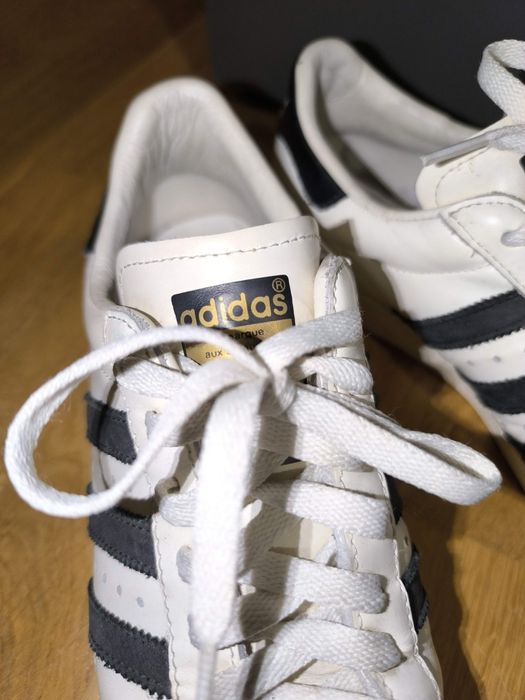 Oryginalne Białe adidasy ADIDAS SUPERSTAR skóra naturalna 39/40/25,5cm