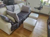 YUKA zestaw Agata Meble: sofa,fotel,taboret x2