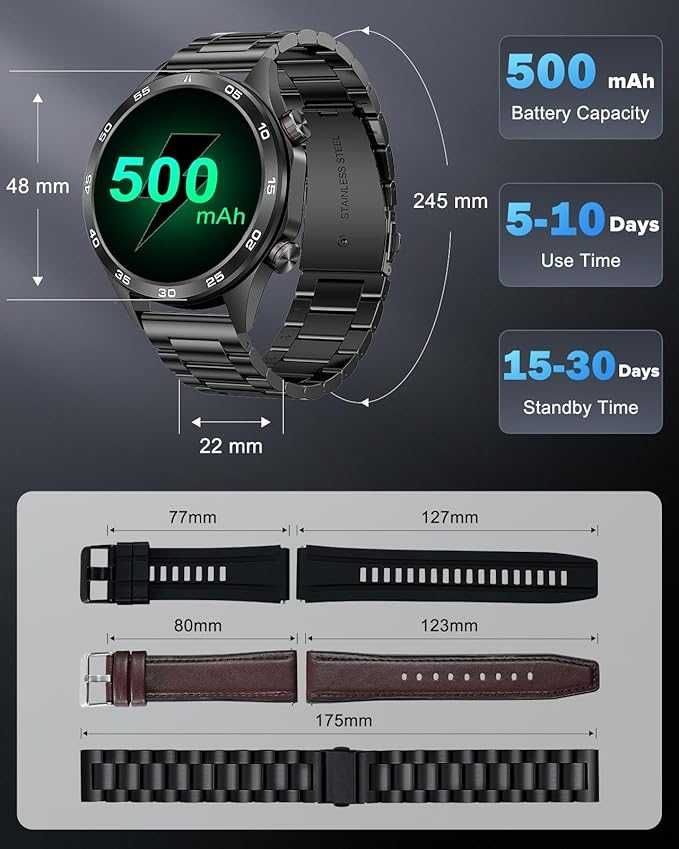 MEGALITH Inteligentne zegarki dla mężczyzn ‎Smart Watch i118