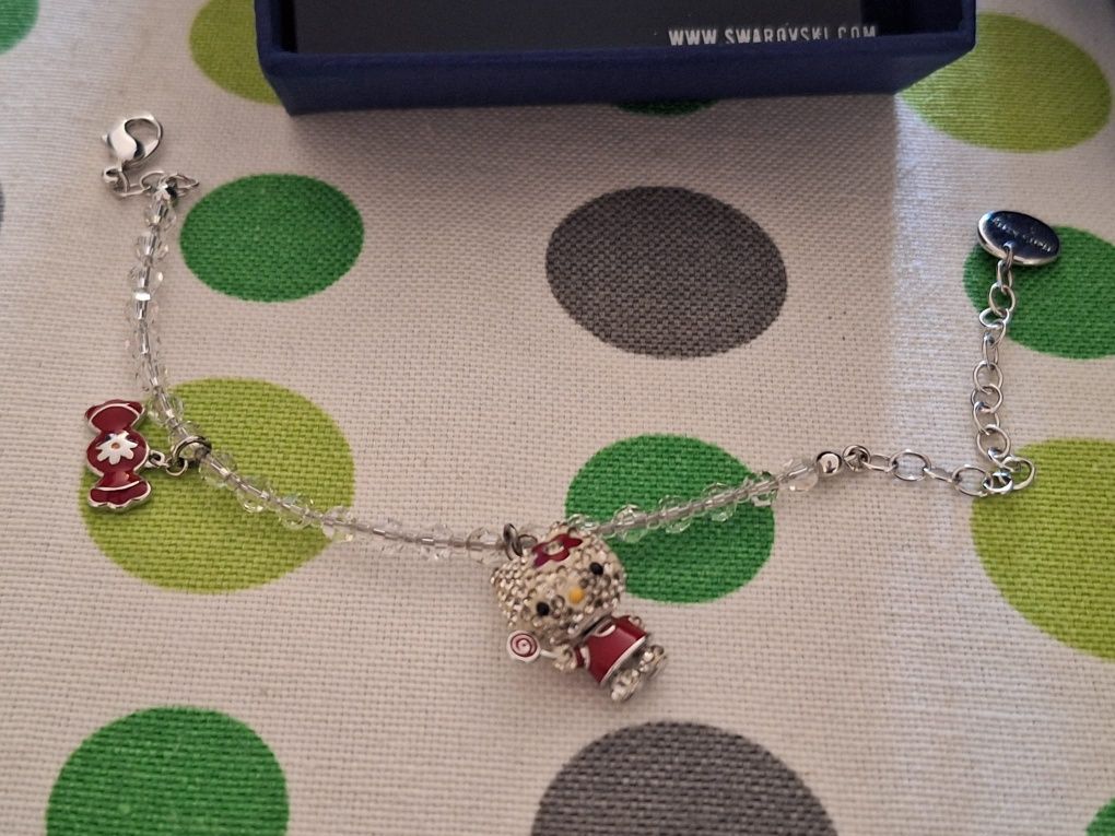 conjunto Hello Kitty cristais swarovski