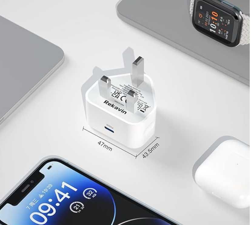 Szybka ładowarka wtyczka 20W USB C do iPhone'a  2szt