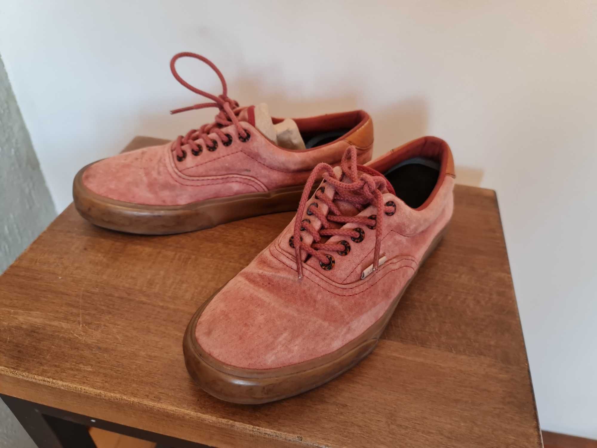 Skórzane Trampki VanS Era 59 CA - czerwony rozmiar 39.5
