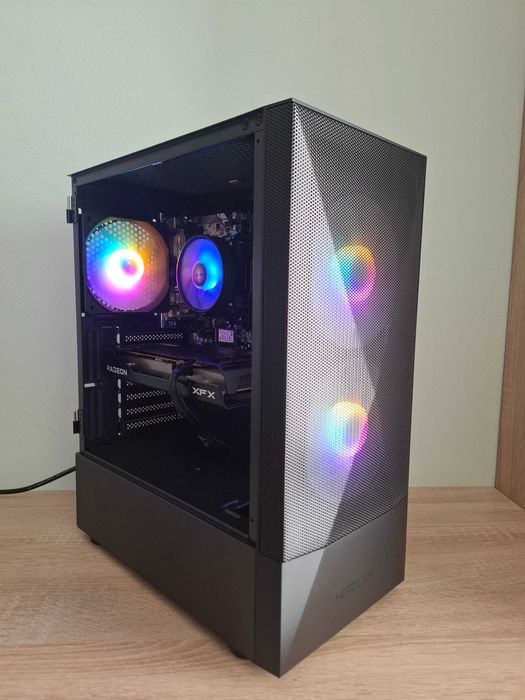 KOMPUTER DO GIER - RX 6600 8GB | Ryzen 5 3600 | 16 GB RAM | ARGB