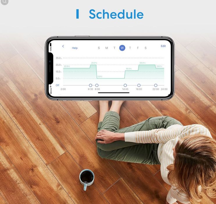 Розумний термостат Meross Smart Wi-Fi Thermostat Apple HomeKit