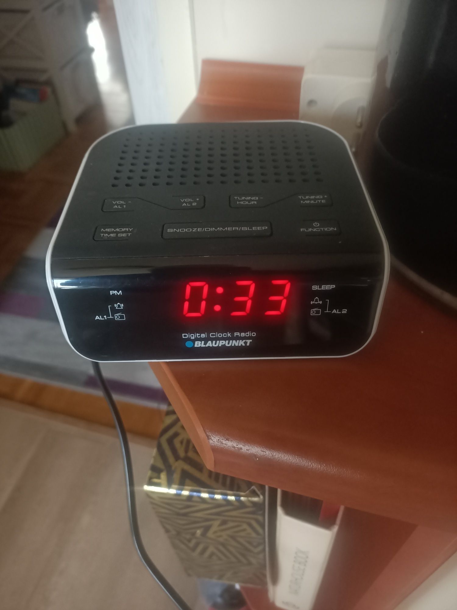 Radio budzik Blaupunkt z wyśw.godz.