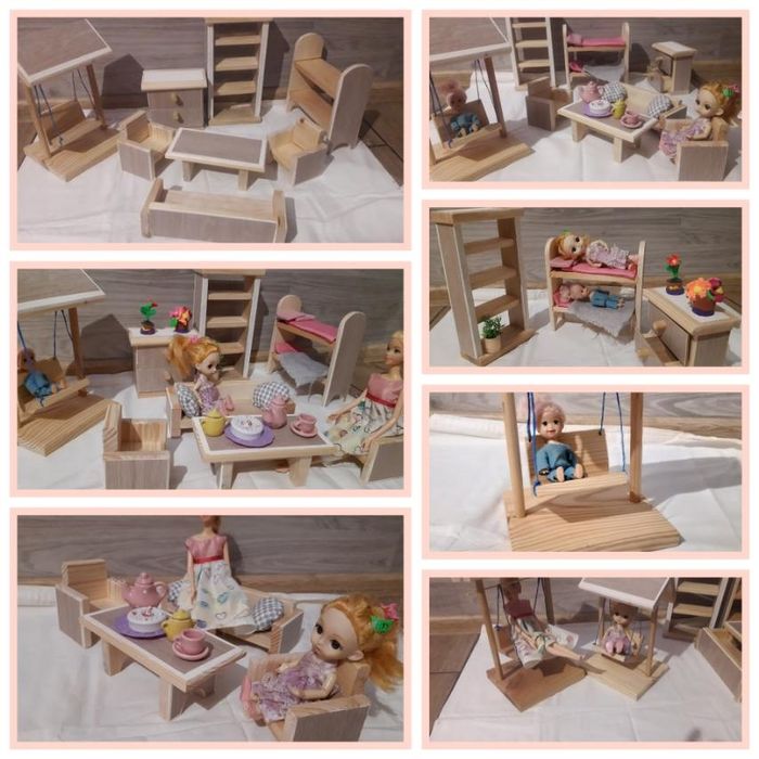 Набір меблів для ляльок (можливе виготовлення під замовлення)