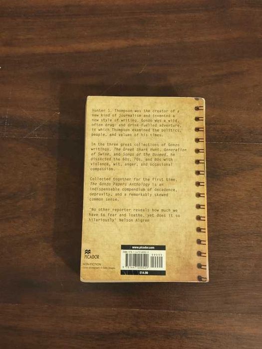 Hunter S. Thompson The Gonzo Papers Anthology