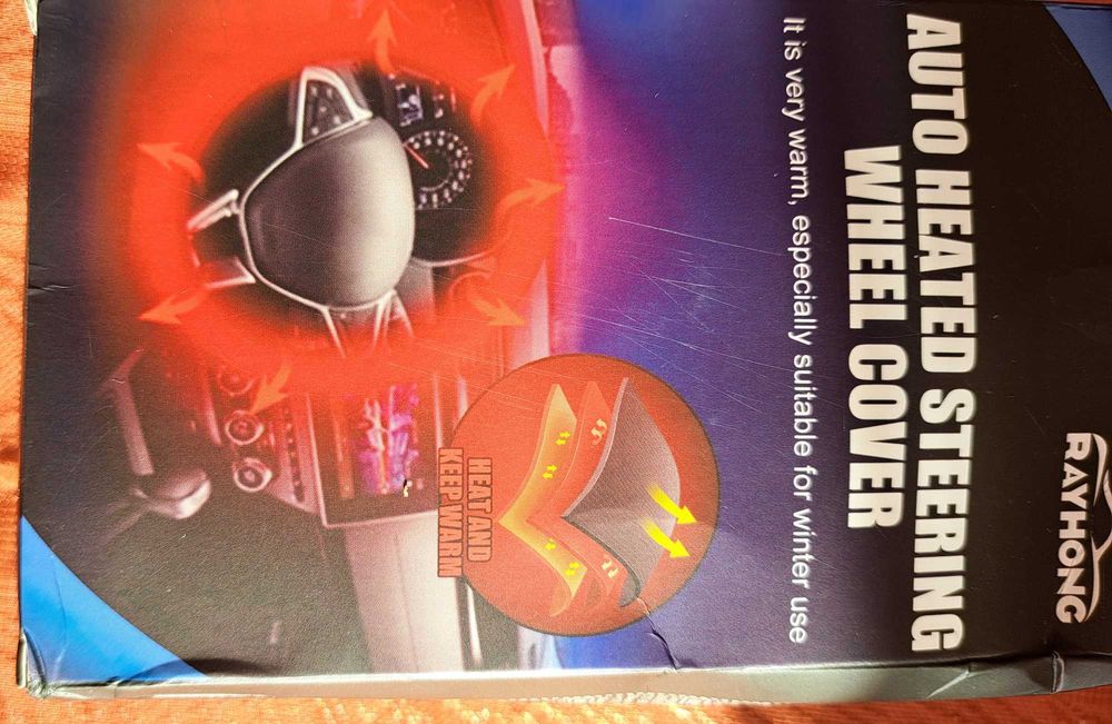 Ogrzewany pokrowiec na kierownicę 12V