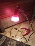 Fajna różowa lampka nocna. Żarówka gwint E14.