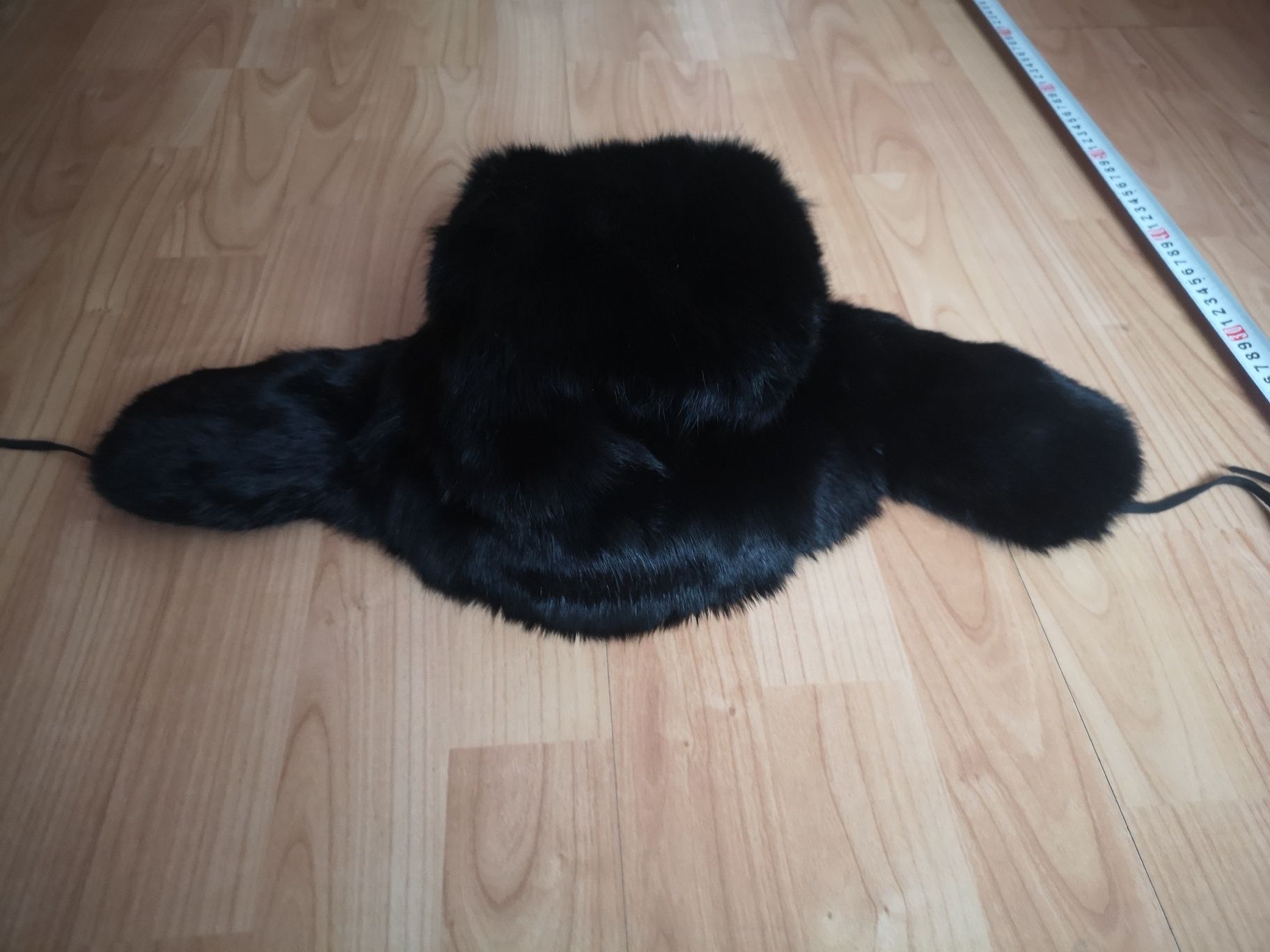 Czapka uszatka z futra rozm. 56