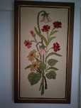 Quadro floral de arraiolos feito pela minha mãe