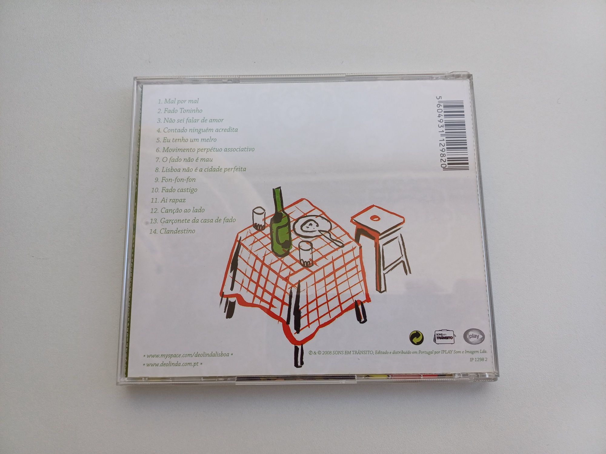 CD: Deolinda - Canção ao Lado