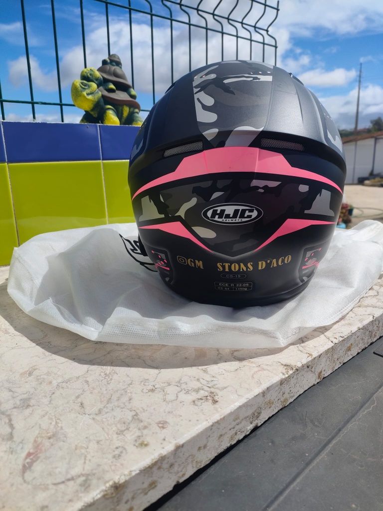 Vendo Capacete HJC Rosa