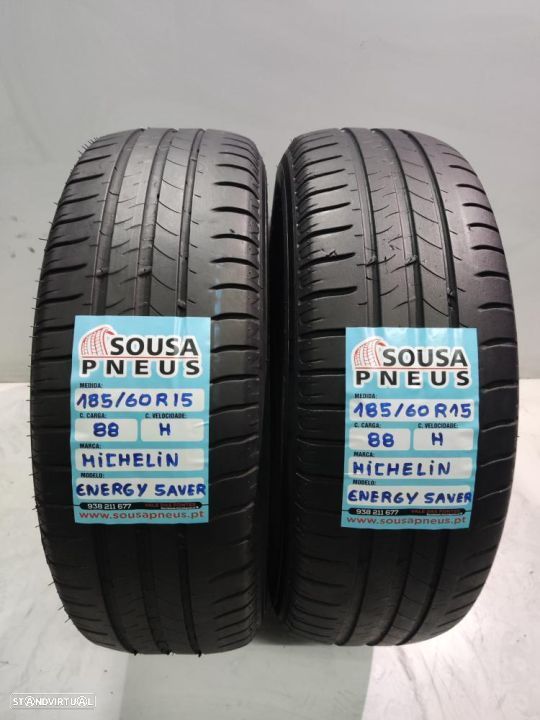 2 pneus semi novos 185/60r15 michelin - oferta dos portes