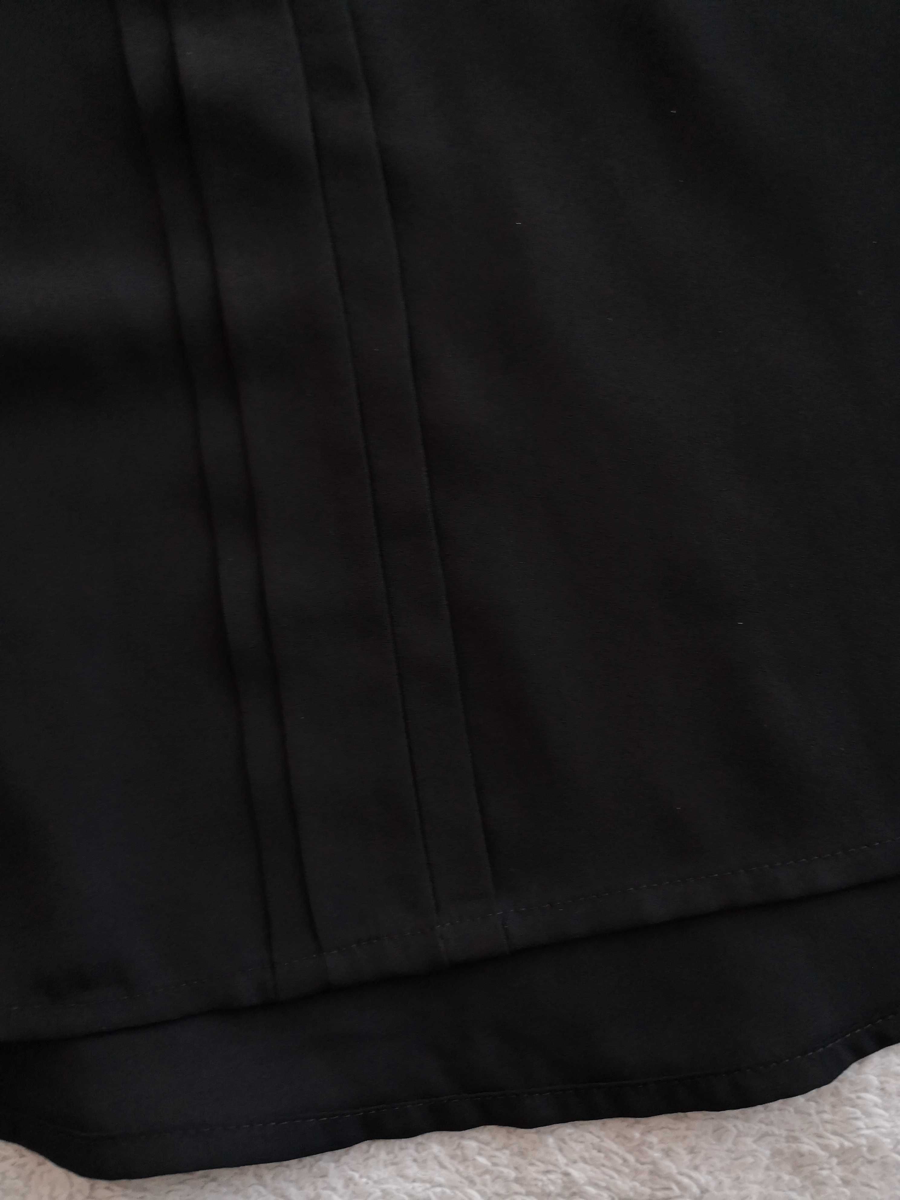 Czarna elegancka ażurowa koronkowa plisowana bluzka Only 34