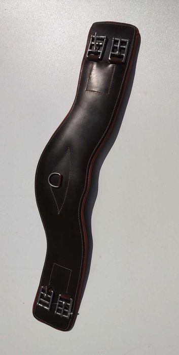 Skórzany, brązowy popręg długość 65 cm