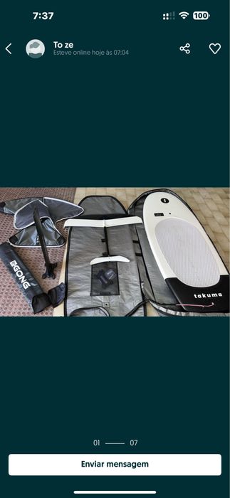 Prancha completa wingfoil Takuma 120lt