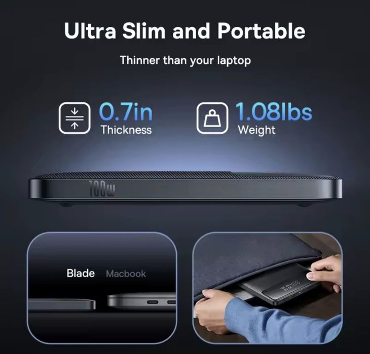 Baseus Оригінал 100W Powerbank Power Bank 100W 20000mAh павербанк ноут