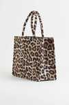 H&M duży shopper pantera panterka w panterkę tote bag