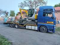•TRANSPORT pojazdów, rzeczy, maszyn do 16T.    •Usługi Koparką 4T