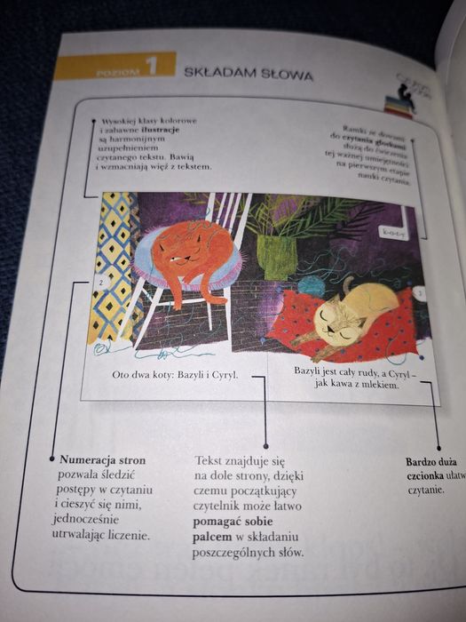 Książka z serii Czytam sobie- Koty i kotki