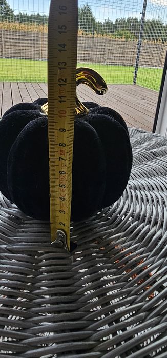 Dynia Home&you dekoracja granatowa zamsz