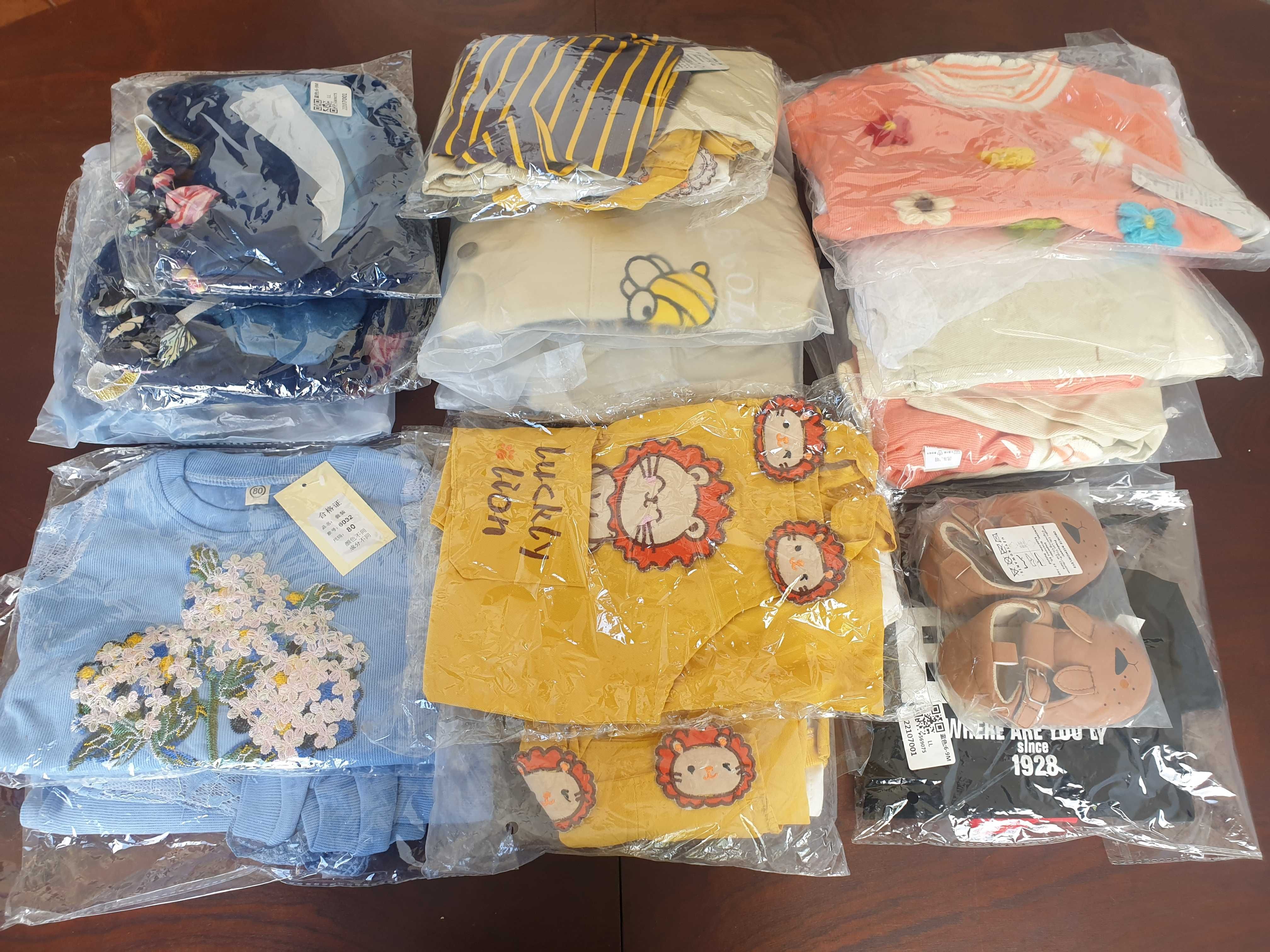 Lote de roupa de criança 3 a 6 meses 16 peças (Todas as roupas novas)
