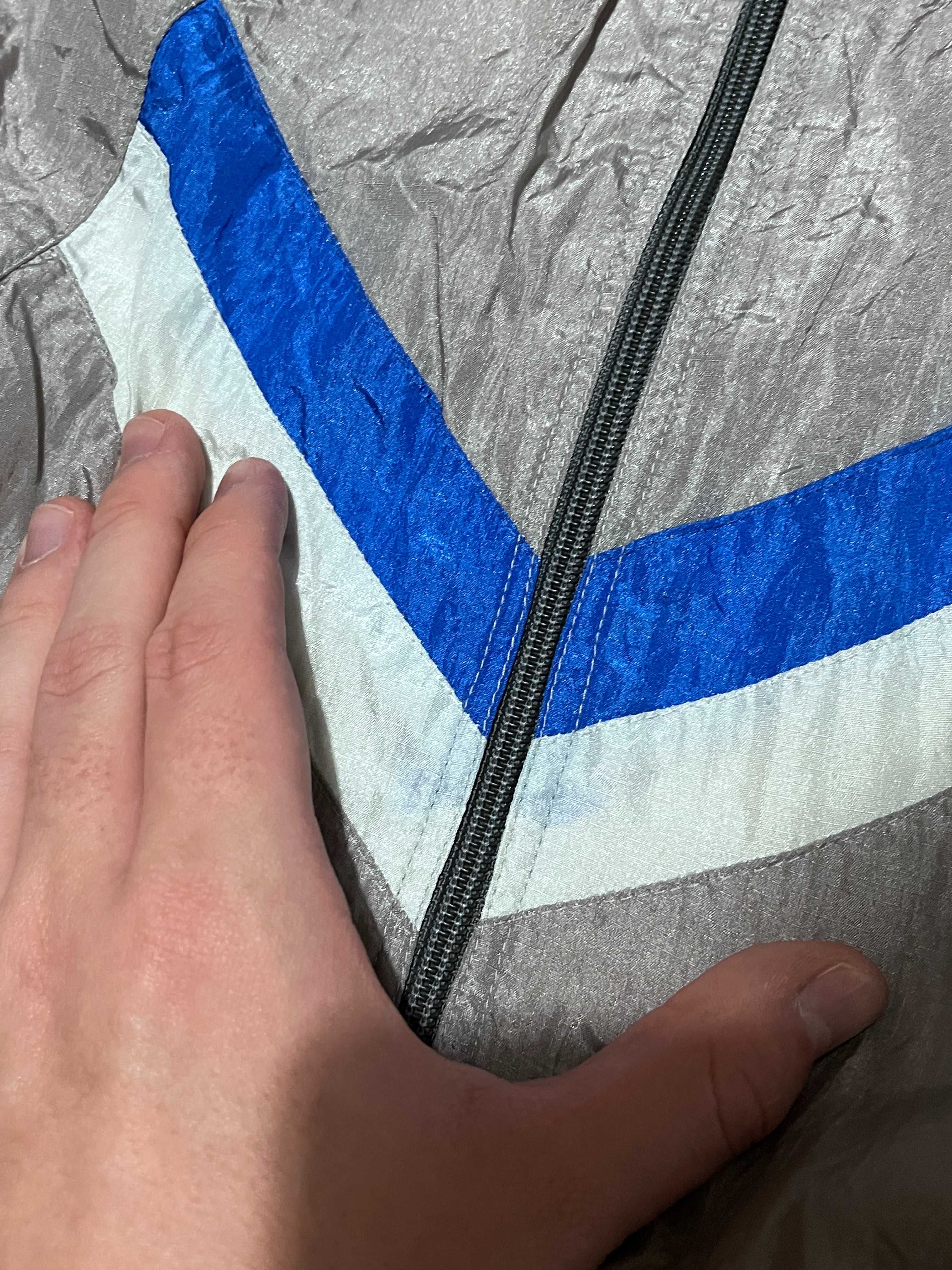 Szara kurtka wiatrówka Nike vintage / 90s retro baggy jacket