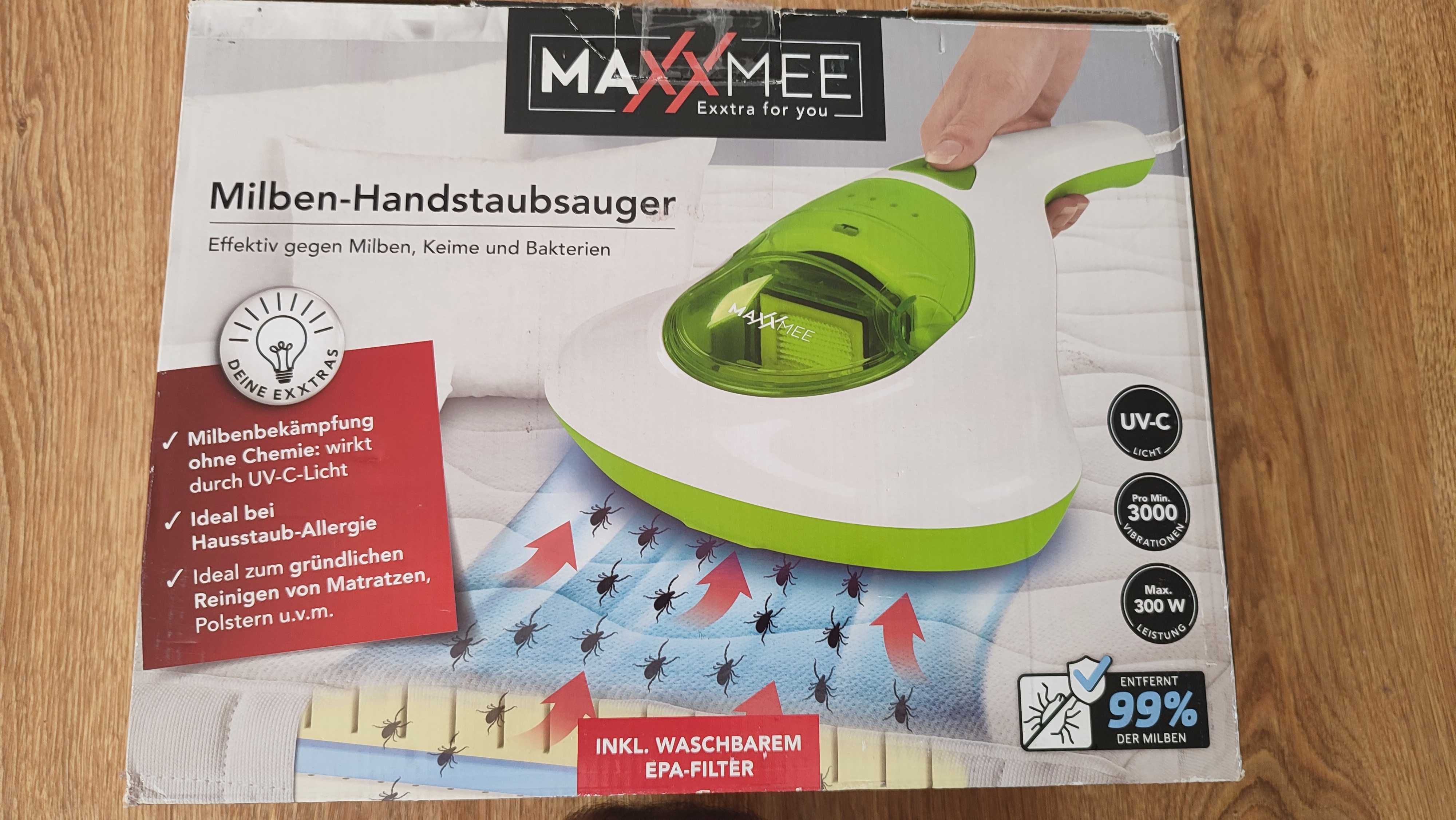 Odkurzacz ręczny przeciw roztoczom Maxxmee