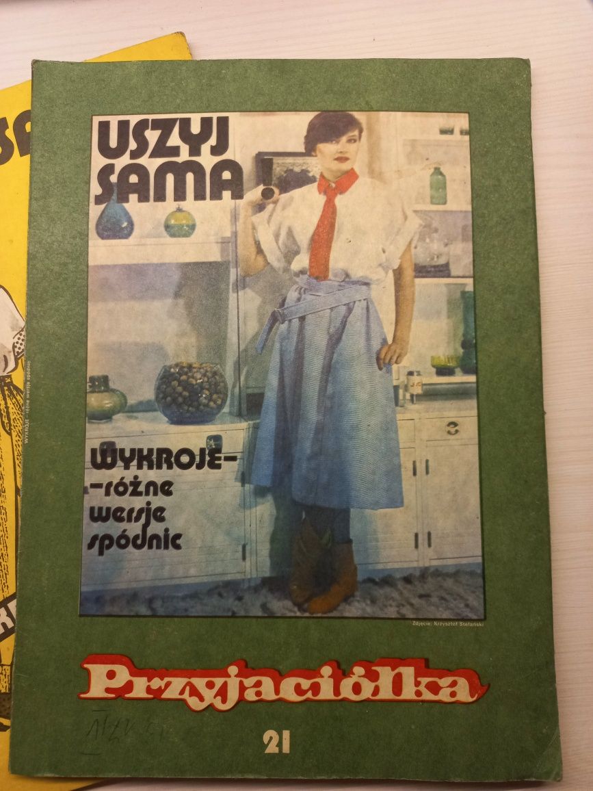 komplet 2x Przyjaciółka wykroje uszyj sama szycie maszynowe tygodnik