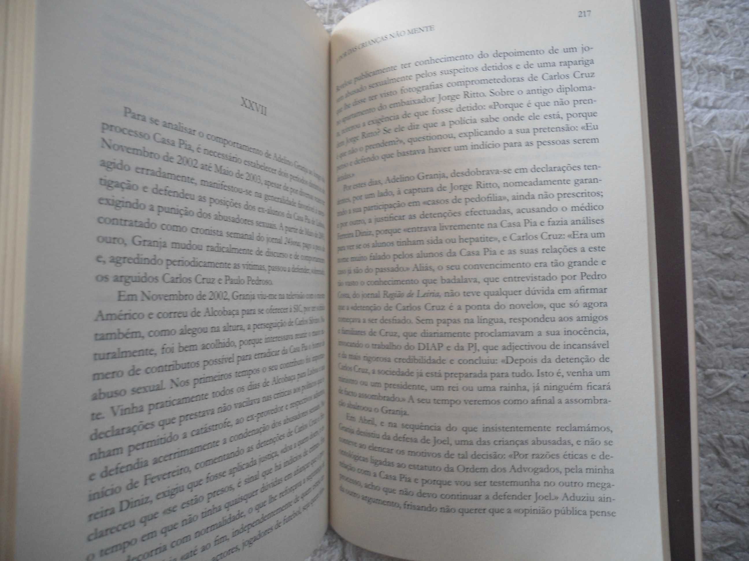 A Dor das crianças não mente-Processo Casa Pia de José Pedro Namora