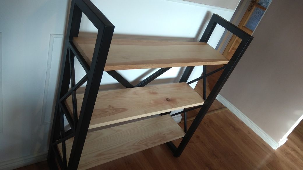 Mały regalik półka na książki loft industrial nowoczesny meble na zamo