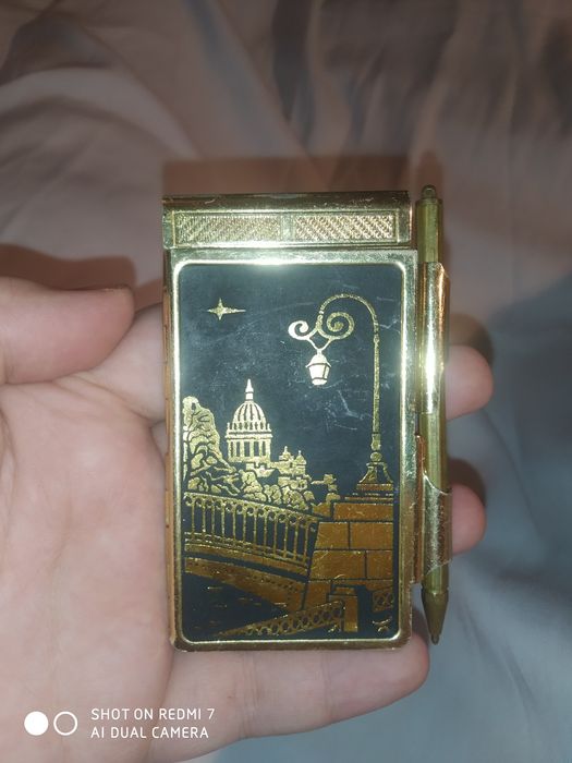 Винтажный покет Блокнот Сувенир Ленинград Санкт-Петербург СССР метал