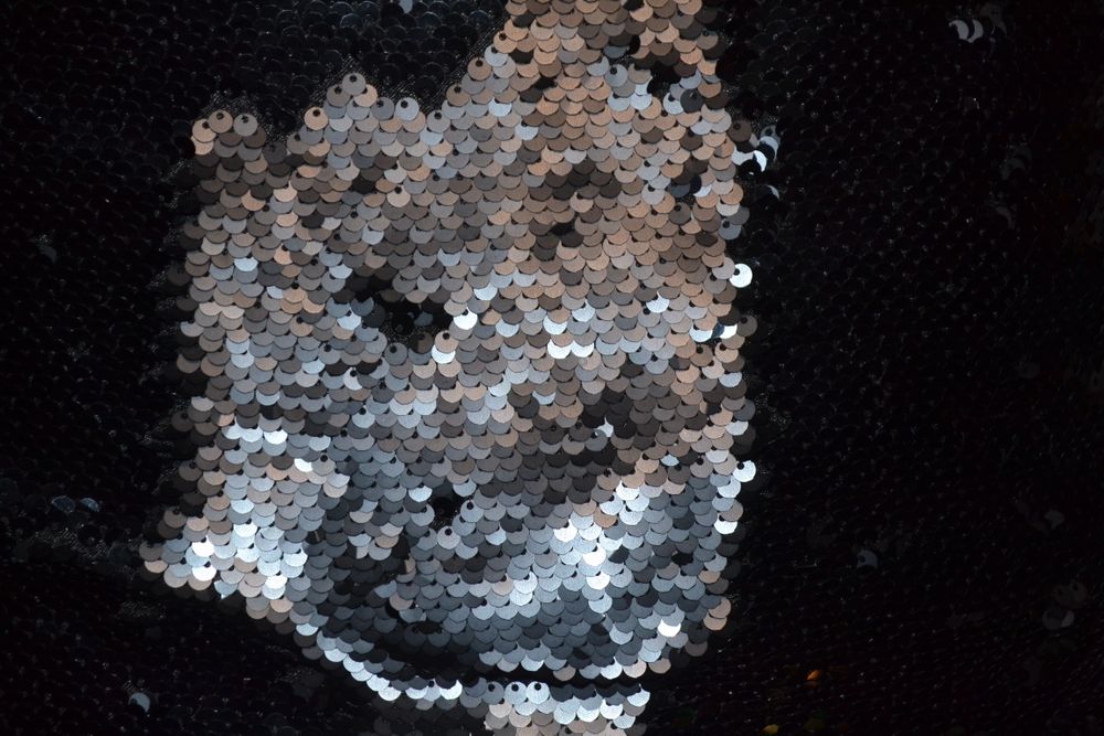 Подушка и игрушка с пайетками-перевёртышами.