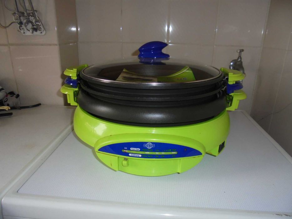 Grelhador Multi Gril 3 em 1 novo lindo