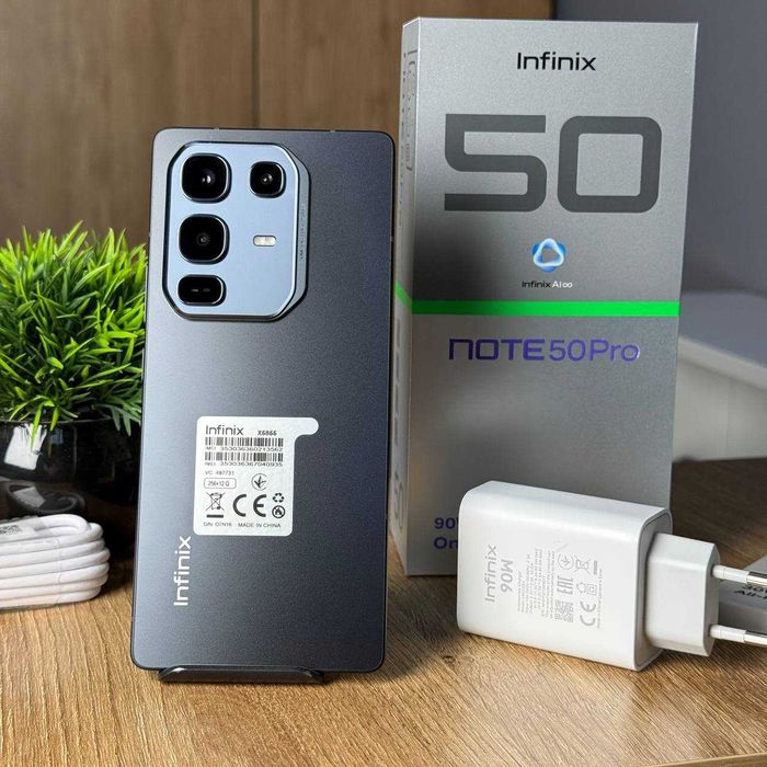 НОВИЙ Смартфон Infinix Note 50 Pro 12/256Gb Shadow Black