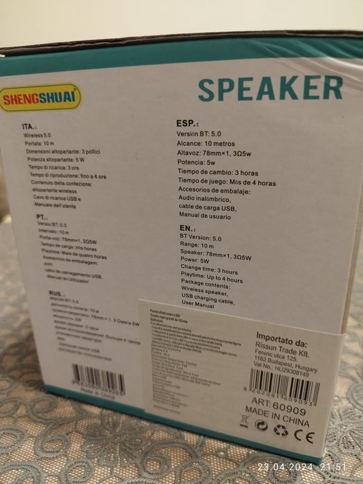 Głośnik przenośny.