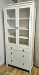 Biała witryna z szufladami | styl skandynawski | Ikea HEMNES