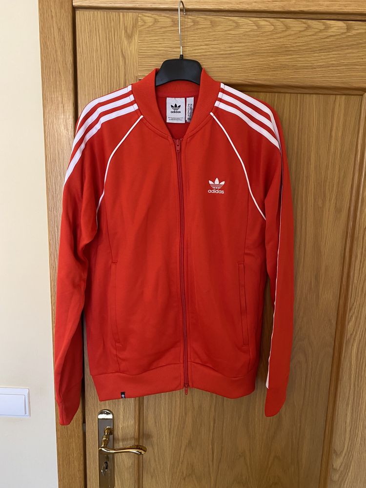 Casaco fecho vermelho adidas originals NOVO