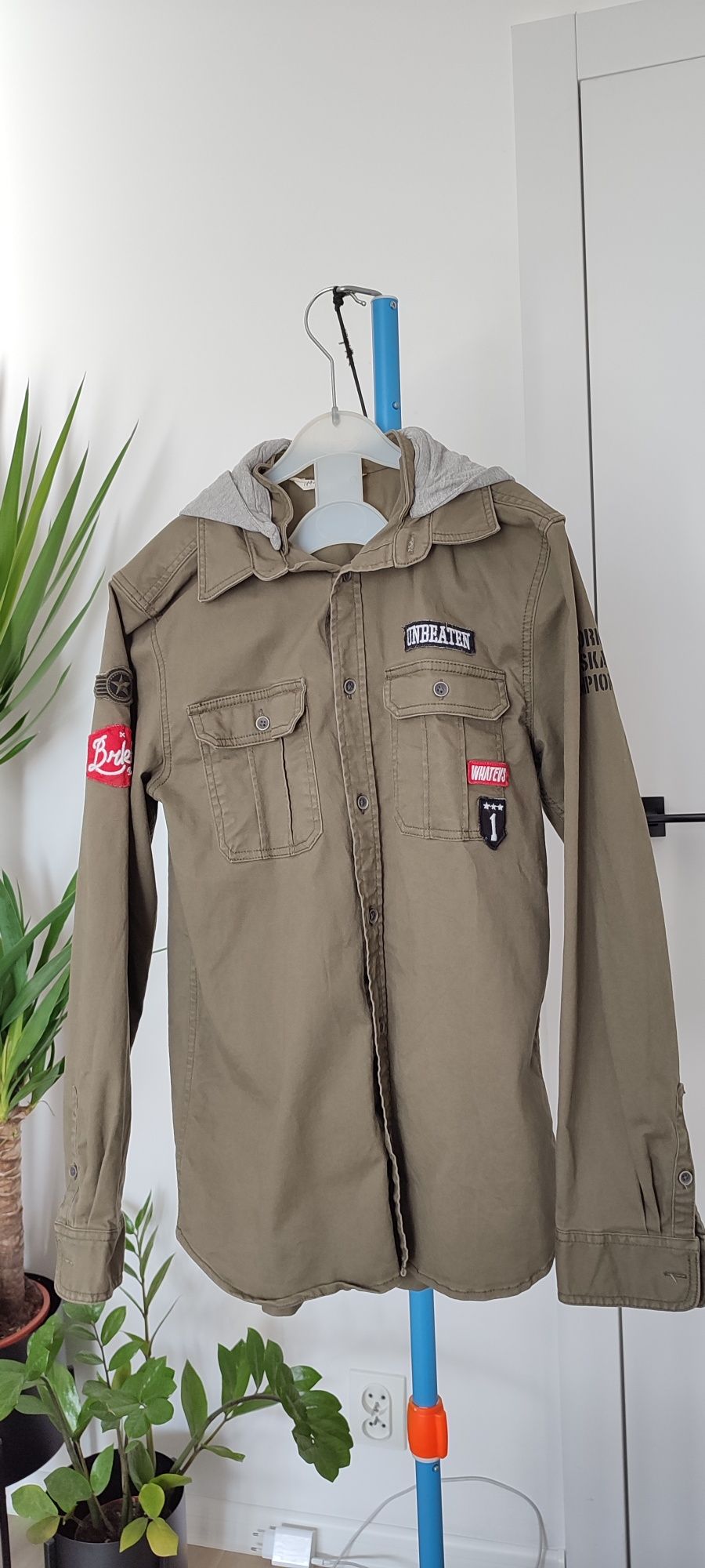 Koszula wojskowa, bluza militarna dla chłopca, H&M, rozm. 164