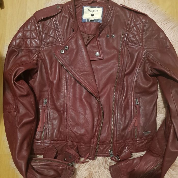 ramoneska kurtka skóra Pepe jeans S