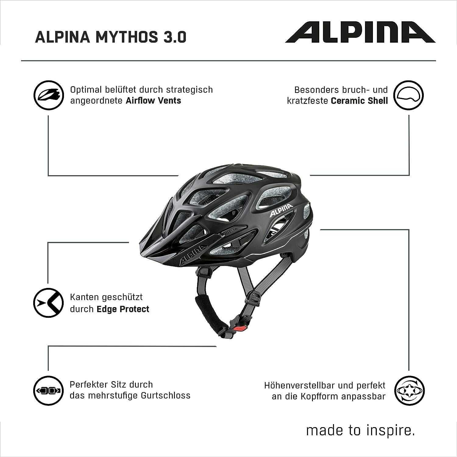 Шлем Шолом ALPINA Mythos 3.0 Le Casque de vélo Mixte 59-64 см