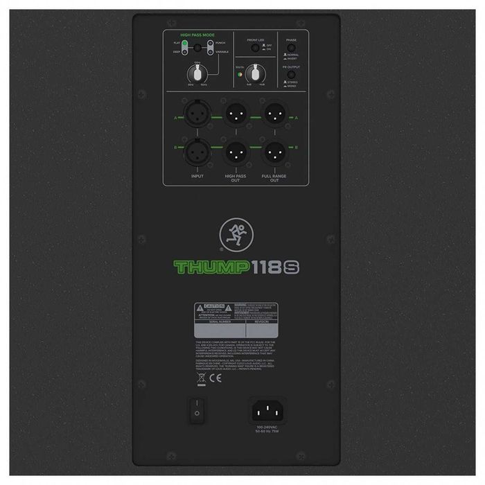 Subwoofer Mackie Thump118S 18" Activo 1400w