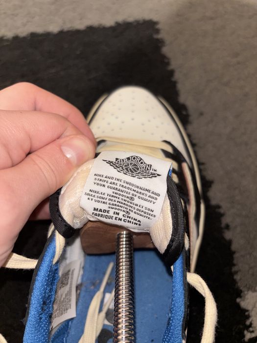 Nike jordan 1 travis scott fragment low